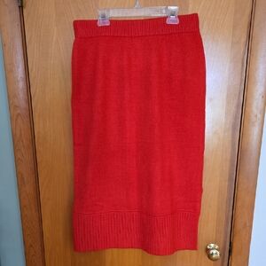 NWT Saks Fifth Avenue Sweater Skirt - Rouge - Size M